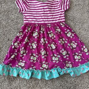 Matilda Jane Pink Striped and Floral Dress